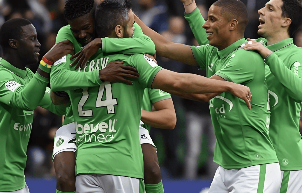 圣埃蒂安队大比分战胜对手，稳居法甲积分榜前列